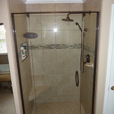 Custom shower remodel 21